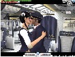 Hostess baciare il capitano dell aereo